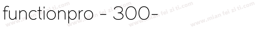 functionpro - 300字体转换